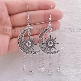 صناديق المجوهرات القمر أقراط Sun Dawn Command Stain Sky Sky Pendant Tangled Inspired Jewelery Gifts 231019