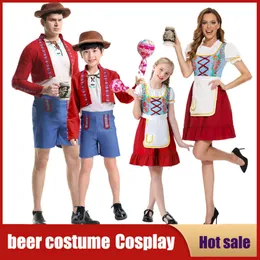 Cosplay Niemiecki kostium Oktoberfest dla dorosłych dzieci Bawarian National Beer Party Halloween Fancy Clubwear Cosplay Maid Wench Dirndl Dress