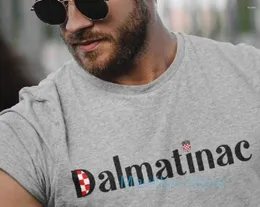 Damen T-Shirts Dalmatinac Kroatien Unisex T-Shirt Hrvatska Shirt Baumwolle Casual Herren T-Shirts