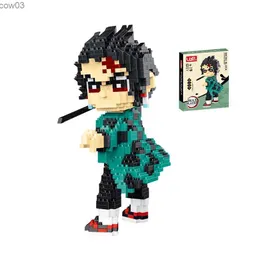 Blöcke Anime Demon Slayer Bausteine Kimetsu Nezuko Blöcke Spielzeug Kinder Geschenke R231020