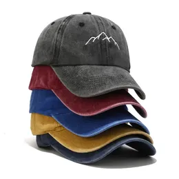 Ball Caps 2023 Mountain Range Embroidery Men s Baseball Adjustable Hip Hop Fashion Dad Hats Bone Garros 231019