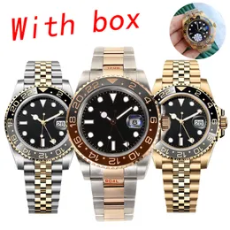 Root Beer Mens GMT 40mm Hine Automático 904L Aço Inoxidável Safira Luminosa À Prova D 'Água Montre De Luxe Dhgate Relógio Caijiamin Rolej Relógios de Pulso