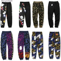 Herrbyxor hajdesigner Badande apa toppkvalitet broderade Japan Womens Universal Cargo Pants Sweatpants Fashion Joggers Szie M/L/XL/XXL XXXL