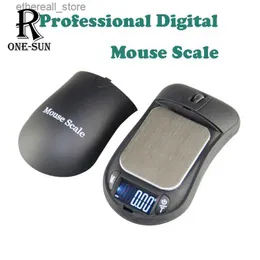 Bilancia da cucina per bagno 100gx0.01g Bilancia digitale a forma di mouse Batterie portatili Bilancia per gioielli Strumento di pesatura da cucina ad alta precisione Regalo per gli amici Q231020