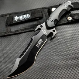 Messer Selbstverteidigung Outdoor Survival Messer scharfe Feldüberlebenstaktiken mit hoher Härte tragen gerade Messerklinge