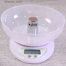 バスルームキッチンスケール5kg/1g 2kg/0.1gポータブルデジタルスケールLED電子スケール郵便食品バランス測定重量キッチンLED電子スケールQ231020