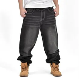 Hiphop Men Pants moda luźne pory roku jeansy jeansy jesień zima nowe workowate dżinsowe długie spodnie mężczyzn workowate dżinsy Dna duże rozmiar 462249
