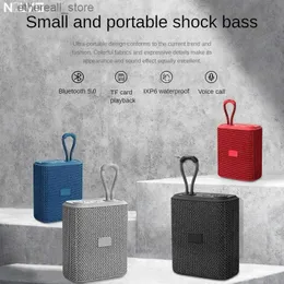 Alto-falantes de telefone celular Caixa de som Bluetooth portátil IPX6 Alto-falante de graves à prova d'água TWS Alto-falante sem fio Microfone embutido Leitor de música ao ar livre Q231021