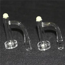 喫煙コントラルタワーTerp Slurper Quartz Banger 2.5mm壁のシームレス溶接石英爪ガラス水ボンズダブリグパイプ用