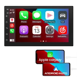 7 inç Araba Android Carplay Universal Machine GPS Navigasyon MP5 Player Bluetooth Radyo Ters Görüntü