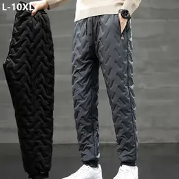 Pantaloni da uomo Pantaloni da jogging Caldo inverno Outdoor Pantaloni da neve antivento larghi 10XL Plus Size 9XL 8XL 7XL Adolescenti Harem Down Cotton Large 231020