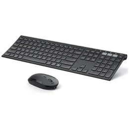 مجموعات فأر لوحة المفاتيح Bluetooth و Combo Multi Device Ultra Slim Wireless Resplelible Boardoards for Windows Mac OS iOS Android 231019