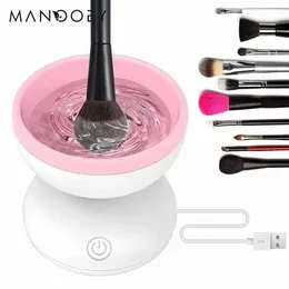 Makeup Tools Electric Makeup Brush Cleaner Machine Makeup Sponge Foundation Brush Cleaning Tools Automatisk snabb torkning Makeup Borstar Tvätt 231020