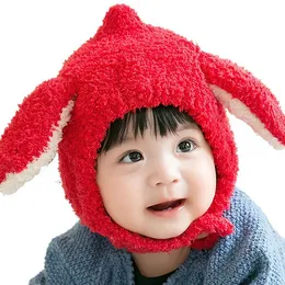 1-4 Years Baby Hats Boys Girls Bonnet Winter Warm Thicken Hats Kids Infant Cute Ears Knit Hats for Children Beanie