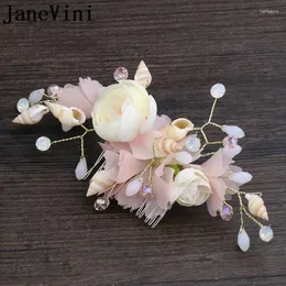 ヘアクリップjanevini bohemia人工花