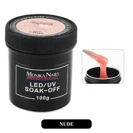 Nagellack 100g gelé gel byggare nagelförlängning gel transparent vit gelé byggare för naglar förlänger lim för proffs nagelsalong användning 231020