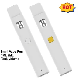 최고 품질의 일회용 vape 펜 1ml 2ml 빈 충전식 장치 두꺼운 오일 300mAh 배터리 ECIG 키트 비주얼 탱크 포드 박스 포장