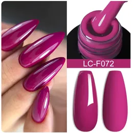 Nagellack lilycute 7 ml plommonfärg gelkonst vernis semi permanent manikyr diy blöt av led uv bas topprock ongle 231020