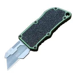 Taktisk auto kniv SK5 stålblad svart luftfart aluminiumlegering hanterar dubbel action skarp EDC -fickpappersskärare knivar