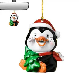 Decorazioni natalizie Mini pupazzo di neve natalizio per albero 2D Divertente Babbo Natale e pupazzo di neve Ornamenti natalizi Ornamenti natalizi per figurine x1020