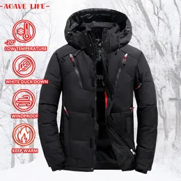 Men's Vests White Duck Down Jacket Winter Warm Hooded Thick Puffer Coat Male Casual High Quality Overcoat Thermal Parka Men Outerwear 231020