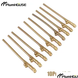 Louça descartável Louça descartável 10pcs Gold Penis St Bachelorette Party Decoração Talheres Adt Tema Plástico Beber Hom Dhupz