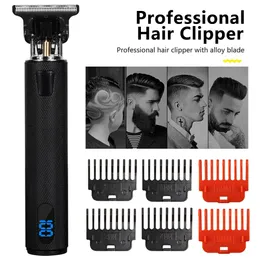 Electric Shavers Light Head Electric Hair Clipper Electric Hair Clipper Oil Head Hair Clipper Carving Mark Razor Factory LCD 231020