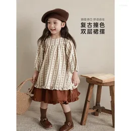 Mädchen Kleider Mädchen Kleidung 2023 Frühling Herbst Kinder Koreanische Prinzessin Kleid