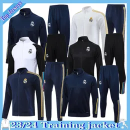 2023 2024 Soccer Tracksuits Set Real Madrids Tracksuit Set 23 24 Men Football Kit Chandal Futbol Survetement Madrids Training Suit Soccer Jacket