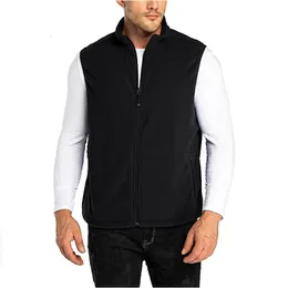 MENS Västar Spring Autumn Fleece SoftShell Vest Men Outdoor vandringsklättring Trekking fiske termiska ärmlösa jackor mjuka polära väst 231019