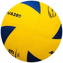 Balls PU Highquality Leather Microfiber Volleyball Soft Hard MVA200 Training Ball Spikeball Set 231020