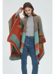 Färgblock retro sammet draperad sjal