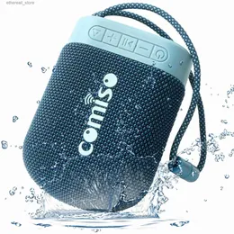 Alto-falantes de telefone celular COMISO C16 Bluetooth 5.0 Alto-falante portátil ao ar livre sem fio IPX7 à prova d'água Mão livre Microfone USB-C Caixa de alto-falante esportivo Q231021