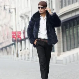 Couro masculino couro falso vendendo homens casaco de pele inverno outerwear cor sólida moda atmosfera casual casacos de pele quentes plus size s ~ 3xl 231013