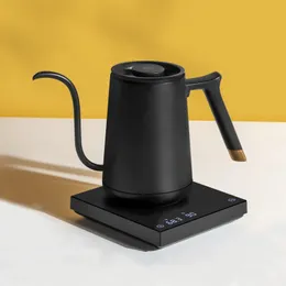 الأواني القهوة Timemore Fish Smart Electric Coffee Kettle Groenseck 800ml 220V وعاء التحكم في درجة الحرارة في المطبخ 231018