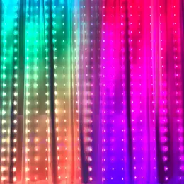 Dekoracje świąteczne Muzyka RGB Dream Kolorowa kurtyna światło LED Bluetooth Tuya Samrt Wifi USB Festoon Fairy Lights Decor LED Garland 231019