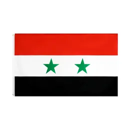 3x5fts 90x150 cm Syryjska Republika Arabska Flagi Syria Flag Flag Banner Poliester Banner dla wewnętrznych dekoracji na zewnątrz Direct Fabryka Hurtowa fabryczna