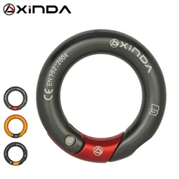 Carabiners Xinda Outdoor Openable Ring 7075 Aluminium 23kn Multi Directional Gated Ring för bergsklättring 231021