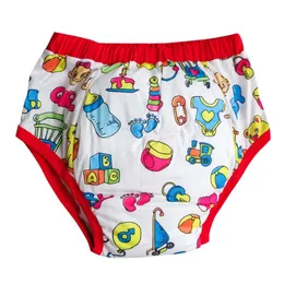 Adult Diapers Nappies Cartoon printed Waterproof Cotton Adult Training Pants Reusable Infant Shorts Underweaer Cloth Diapers Panties Nappy For DDLG 231020