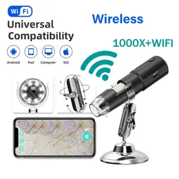 Dispositivi per la cura del viso Dermatoscopio wireless Analizzatore della pelle del cuoio capelluto Macchina 1000X e Analizzatore del corpo Microscopio elettronico Professione sanitaria di bellezza 231020