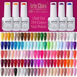 Poliska do paznokci Arte Clavo 15 ml Poliski żelowe różowe nagie hybrydowe lakier lakier hybrydowy manicure lakier do zapasów LED UV 231020