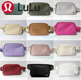 LL Luxury New and new lu belt bag official models ladies sports waist bag outdoor messenger chest 1L Capacity with brand logo beltsbag waistbag