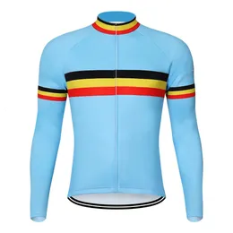 Vestes de cyclisme équipe Jersey à manches longues homme vélos mince descente vtt vélo vêtements d'hiver 231020