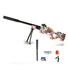 AWM Gel Ball Launcher Rifles Sniper Electric Paintball toy gun Shooting Firing for Adults boys CS Fighting