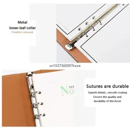 Blocos de notas Loose-Leaf Notepad Binder Sketch Book Pen Slot Magnético Bloqueio Presente Notebook para Estudante Artista Escritório Mulheres Homens 231020
