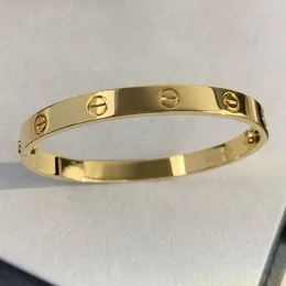 vergulde manchet bangle in armband designer liefde sieraden 18k gouden sieraden vrouwen armband luxe minnaar armband paar sieraden ins sieraden collectie set 1