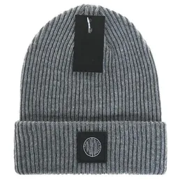 Bonnet Mens Beanie Winter Hat Nytt cappello märke mode stickade sten hattar män kvinnor tjock ull höst och vinter mössor solid färg ö skallar a12