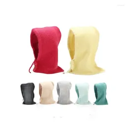 Berretti da donna passamontagna lavorato a maglia berretto invernale da uomo all'aperto protezione per le orecchie calda sciarpa pullover cappello snood collare cofano Skully Beanie