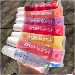 Lipgloss, Fruchtlippenpflaumenöl, Glanz, feuchtigkeitsspendend, glänzend, Vitamin E, Minerallippenpflege, Balsam, langanhaltendes Schönheits-Make-up, Gesundheit, Schönheits-Make-up, Dhp2O