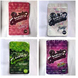 500 mg weiße Runtz-Verpackungsbeutel, angereichert mit rosa Runty-Gummis, Wassermelonen-Mylar-Beutel, Original-ETHER-Runts-Standbodenbeutel, geruchsdichter Reißverschluss, Trockenkräuterbeutel, neu